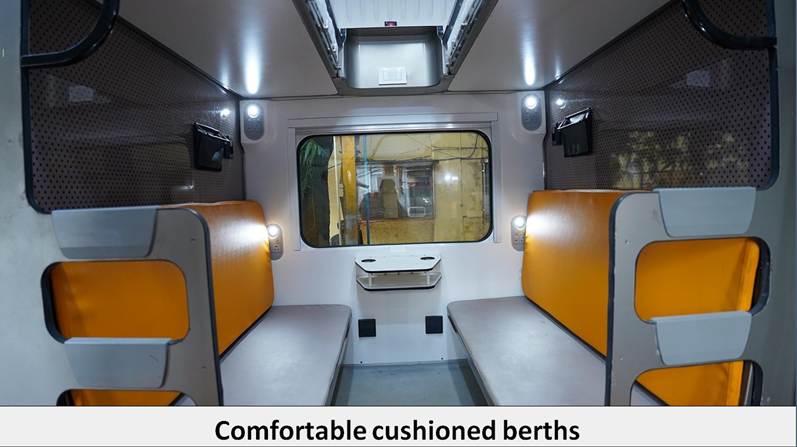 Comfortable Cabins of Vande Bharat Sleeper