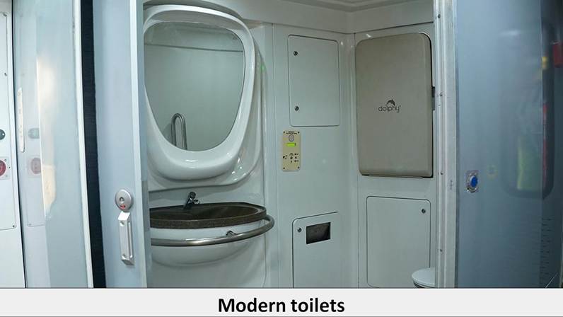 Vande Bharat Sleeper Modern Toilets